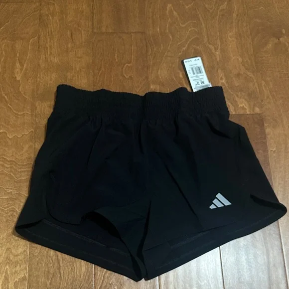 Adidas pacer 3” Black Running Shorts NWT - Picture 2 of 7